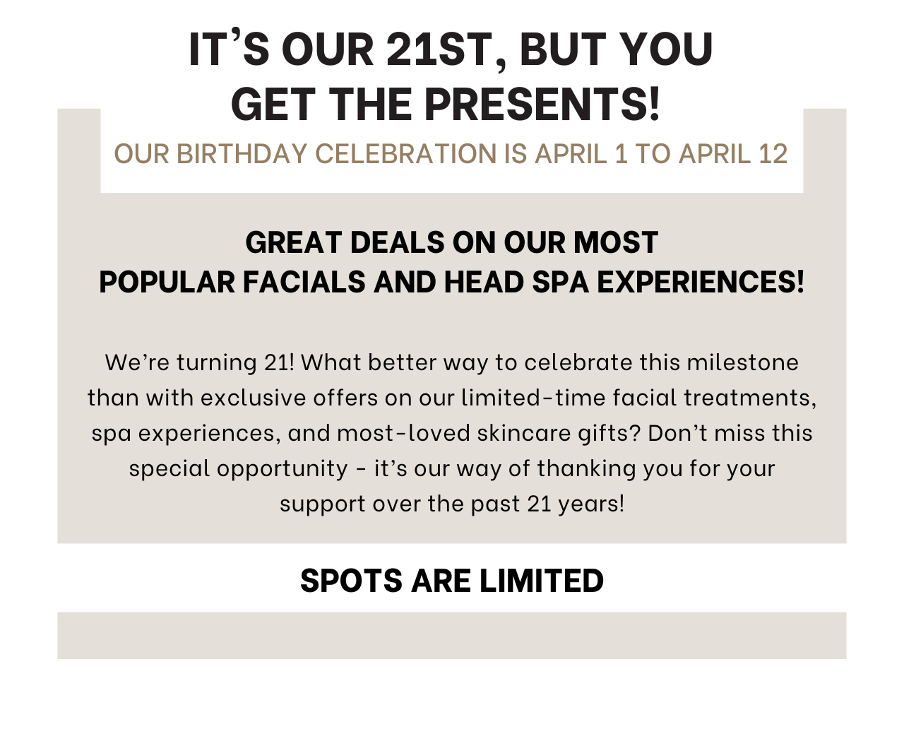 Birthday Promotion
